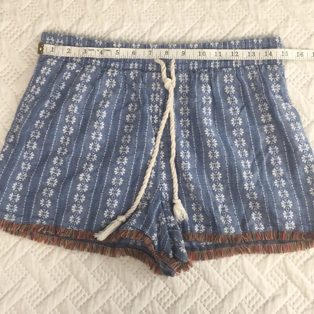 Mossimo Blue & White Drawstring Shorts Size M - Picture 9 of 11